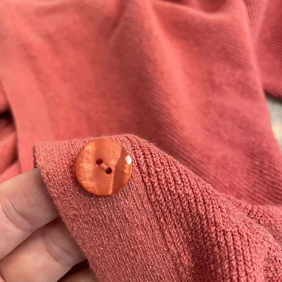 Eileen Fisher Women’s Rib Knit Open Front Cardigan Organic Linen Blend M - Picture 4 of 9